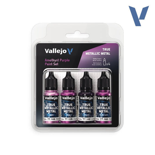 Amethyst Purple Paint Set | Vallejo True Metallic Metal - Con T de Tlacuache - Vallejo