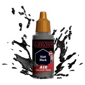 Warpaints Air Acrylic Matt Black 18ml | The Army Painter