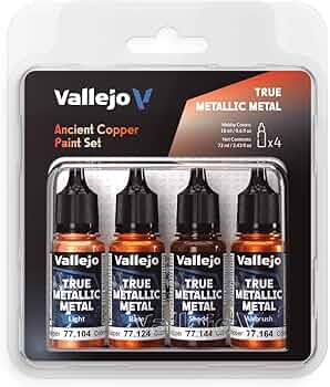 Ancient Copper Paint Set | Vallejo True Metallic Metal - Con T de Tlacuache - Vallejo
