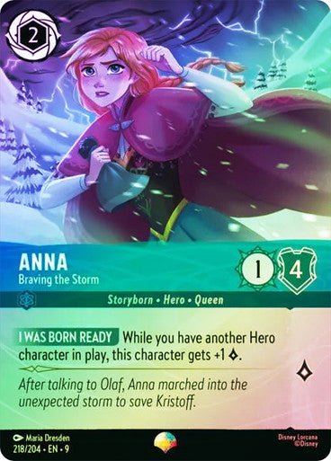 Anna - Braving the Storm (Rainbow Foil) - Con T de Tlacuache - Ravensburger