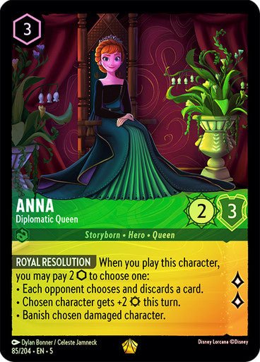 Anna - Diplomatic Queen (Cold Foil ) - Con T de Tlacuache - Ravensburger