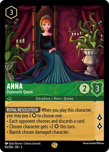 Anna - Diplomatic Queen (Non - foil ) - Con T de Tlacuache - Ravensburger