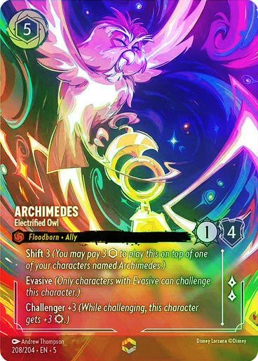 Archimedes - Electrified Owl (Inkwash Foil ) - Con T de Tlacuache - Ravensburger