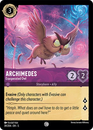 Archimedes - Exasperated Owl (Non - foil ) - Con T de Tlacuache - Ravensburger