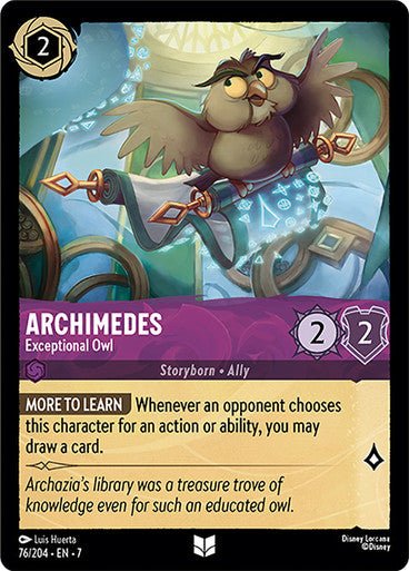 Archimedes - Exceptional Owl (Non - foil) - Con T de Tlacuache - Ravensburger