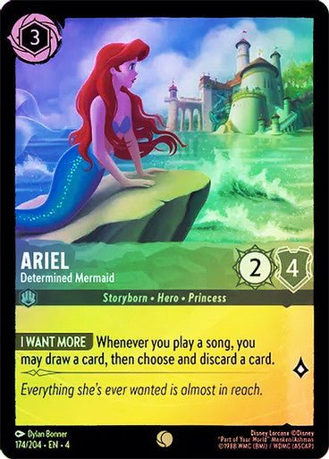 Ariel - Determined Mermaid ( Cold Foil ) | Ravesburger - Con T de Tlacuache - Ravensburger