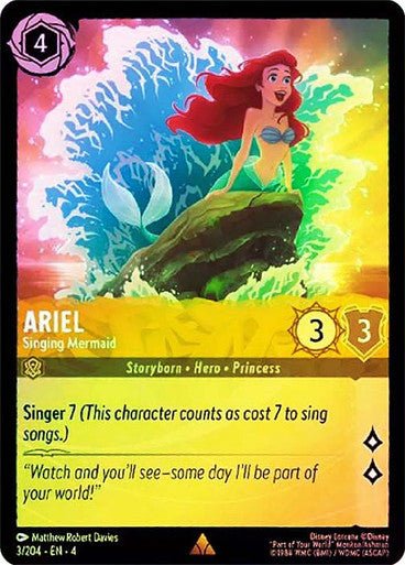 Ariel - Singing Mermaid ( Cold Foil ) | Ravesburger - Con T de Tlacuache - Ravensburger