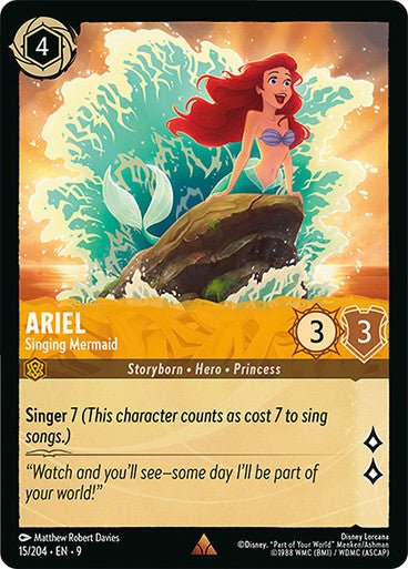 Ariel - Singing Mermaid (Non - foil) - Con T de Tlacuache - Ravensburger