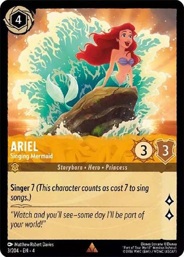 Ariel - Singing Mermaid ( Non - foil ) | Ravesburger - Con T de Tlacuache - Ravensburger