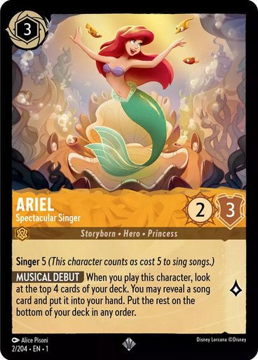 Ariel - Spectacular Singer ( Non - foil ) - Con T de Tlacuache - Ravensburger