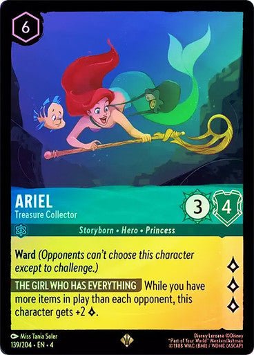 Ariel - Treasure Collector ( Cold Foil ) | Ravesburger - Con T de Tlacuache - Ravensburger