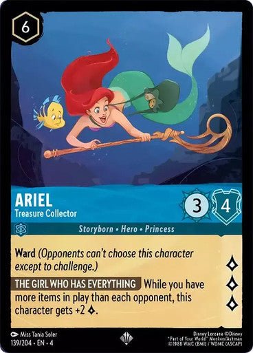 Ariel - Treasure Collector ( Non - foil ) | Ravesburger - Con T de Tlacuache - Ravensburger