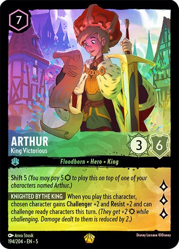 Arthur - King Victorious (Cold Foil ) - Con T de Tlacuache - Ravensburger