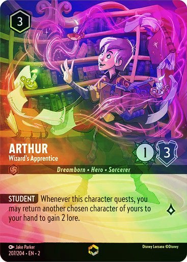 Arthur - Wizard's Apprentice (Inkwash Foil) - Con T de Tlacuache - Ravensburger