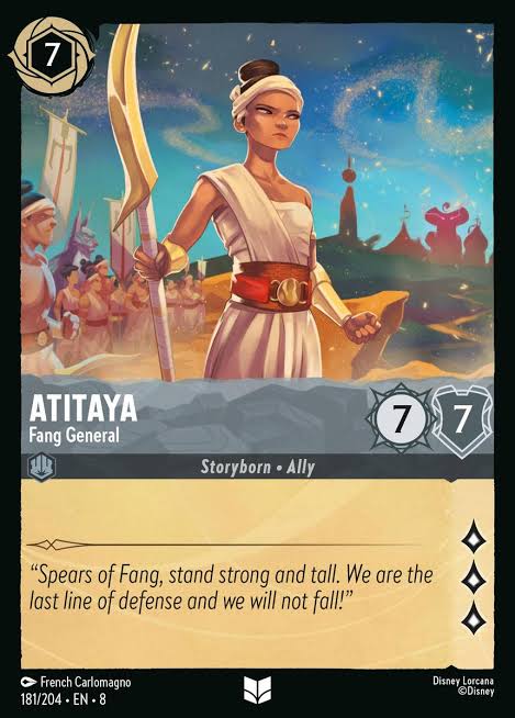 Atitaya - Fang Genral (Non - foil) - Con T de Tlacuache - Ravensburger