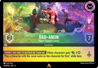 Bad - Anon - Villain Support Center (Cold Foil ) - Con T de Tlacuache - Ravensburger