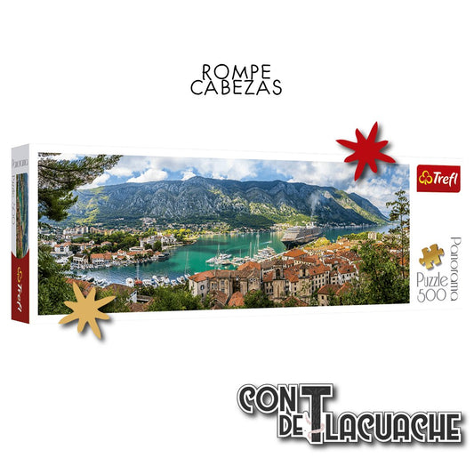 Bahía de Kotor Panorámico (500pzas) | Trefl - Con T de Tlacuache - Trefl