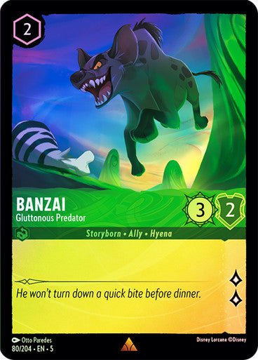 Banzai - Gluttonous Predator (Cold Foil ) - Con T de Tlacuache - Ravensburger