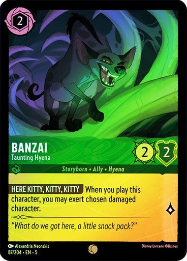 Banzai - Taunting Hyena (Cold Foil ) - Con T de Tlacuache - Ravensburger