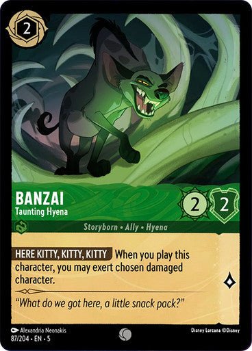 Banzai - Taunting Hyena (Non - foil ) - Con T de Tlacuache - Ravensburger