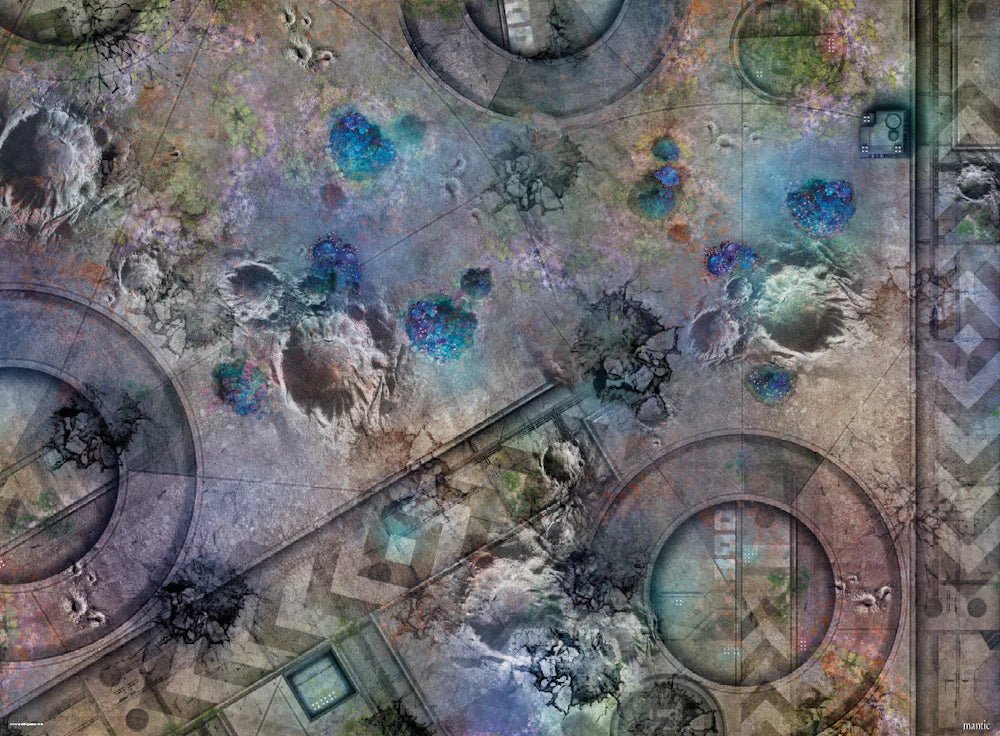 Battle Mat Grim Battlefield 6'x4' - Con T de Tlacuache - Con T de Tlacuache