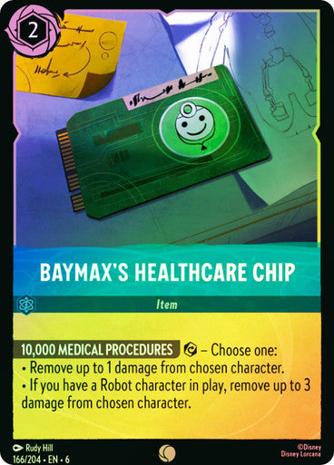 Baymax's Heathcare Chip ( Cold Foil )