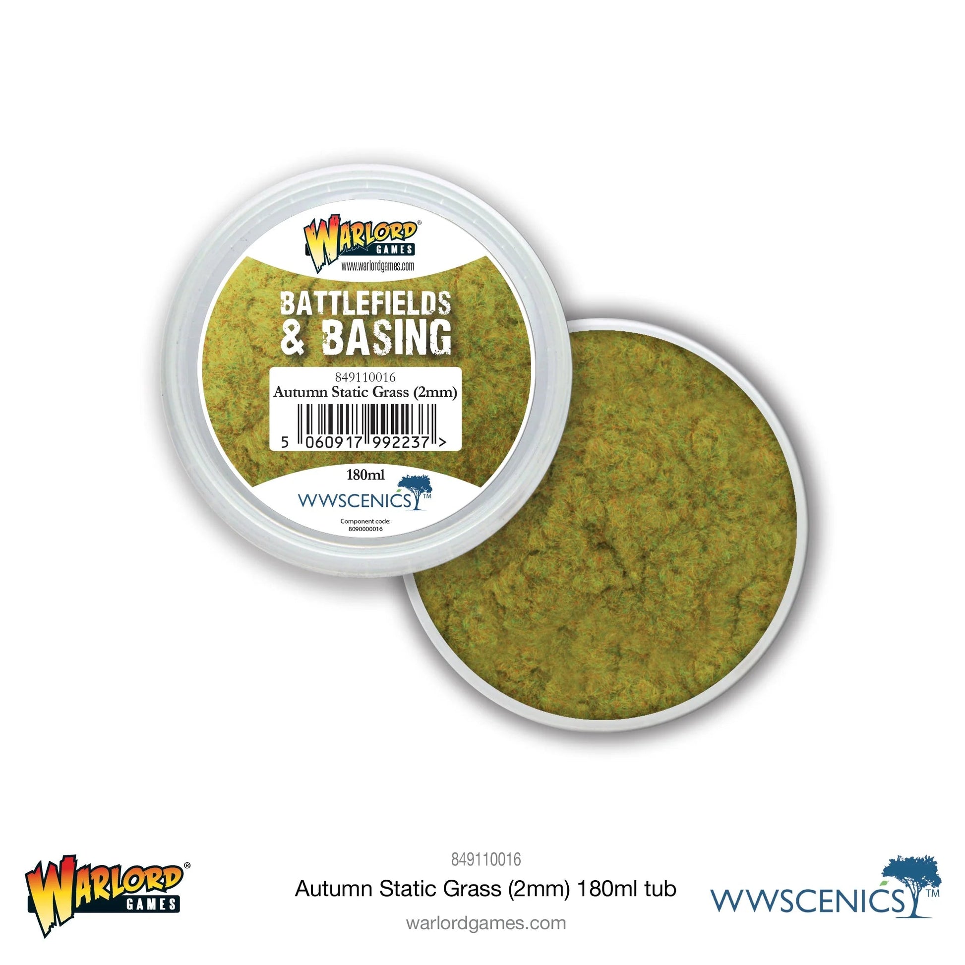 B&B Autumn 2mm Static Grass 180ml | Warlord - Con T de Tlacuache - Warlord