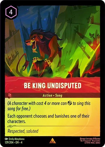 Be King Undisputed ( Cold Foil ) | Ravesburger - Con T de Tlacuache - Ravensburger