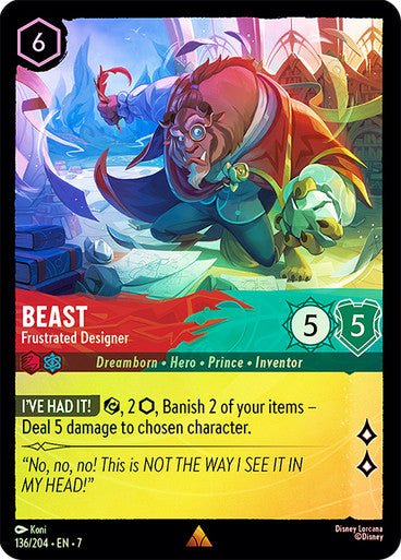 Beast - Frustrated Designer (Cold Foil) - Con T de Tlacuache - Ravensburger