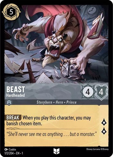 Beast - Hardheaded ( Non - foil ) - Con T de Tlacuache - Ravensburger