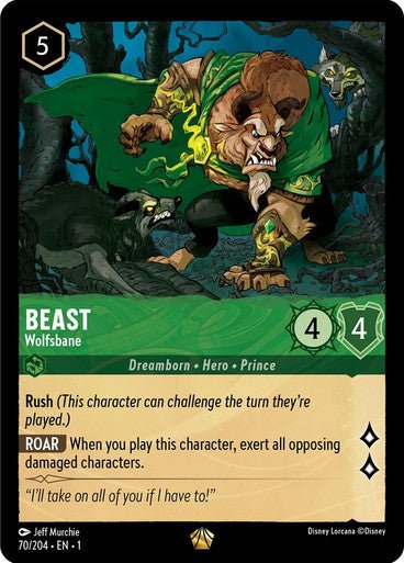 Beast - Wolfsbane ( Non - foil ) - Con T de Tlacuache - Ravensburger