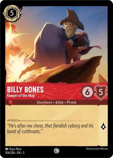 Billy Bones - Keeper of the Map (Non - foil) - Con T de Tlacuache - Ravensburger