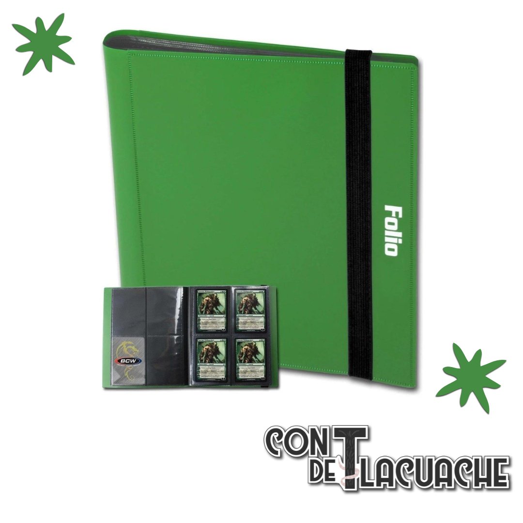 Binder 4 pocket Pro - Folio Green | BCW - Con T de Tlacuache - Con T de Tlacuache