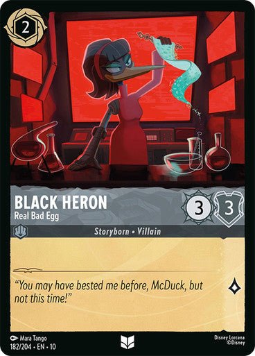 Black Heron (Non - foil) - Con T de Tlacuache - Ravensburger