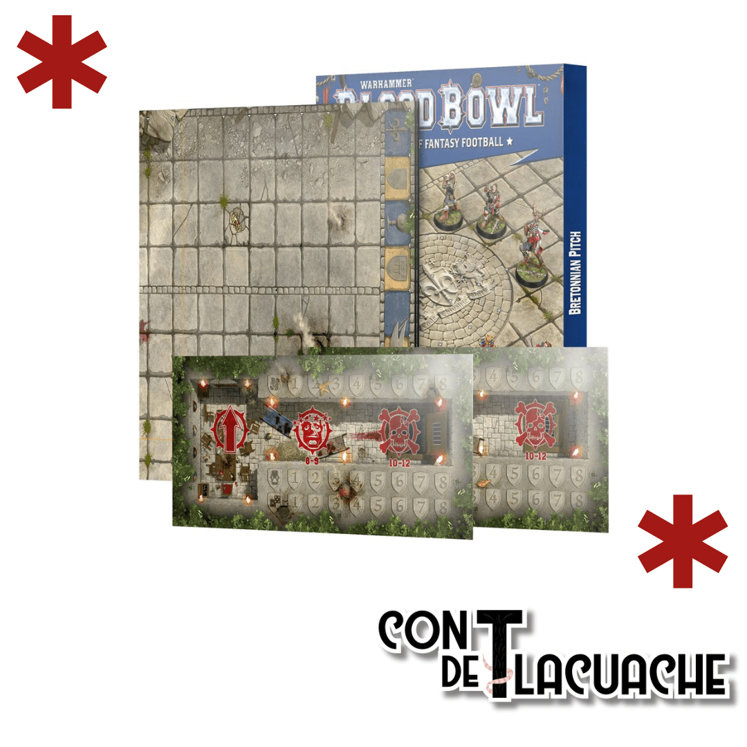 Blood Bowl Bretonnian Team Pitch & Dugouts | Games Workshop - Con T de Tlacuache - Games Workshop