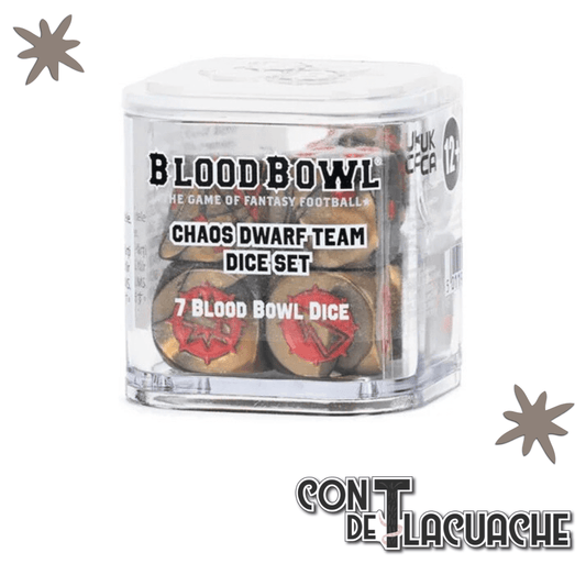 Blood Bowl: Chaos Dwarf Team Dice | Games Workshop - Con T de Tlacuache - Games Workshop