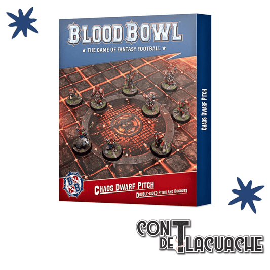 Blood Bowl: Chaos Dwarf Team Pitch & Dugouts | Games Workshop - Con T de Tlacuache - Games Workshop