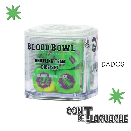 Blood Bowl Snotling Team Dice Set | Games Workshop - Con T de Tlacuache - Games Workshop