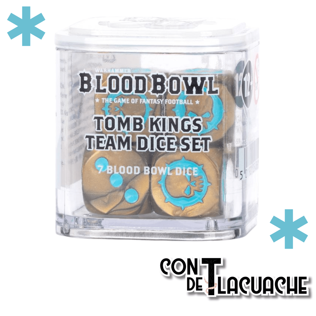 Blood Bowl Tomb Kings Team Dice Set | Games Workshop - Con T de Tlacuache - Games Workshop