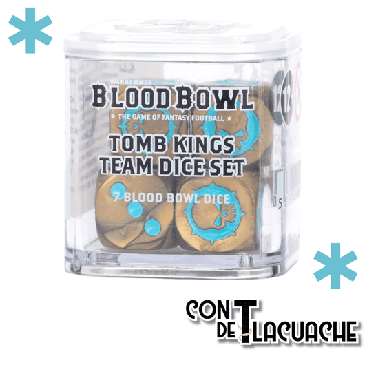 Blood Bowl Tomb Kings Team Dice Set | Games Workshop - Con T de Tlacuache - Games Workshop