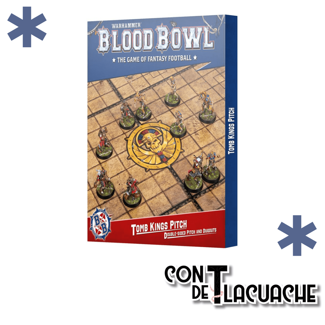Blood Bowl Tomb Kings Team Pitch & Dugouts | Games Workshop - Con T de Tlacuache - Games Workshop