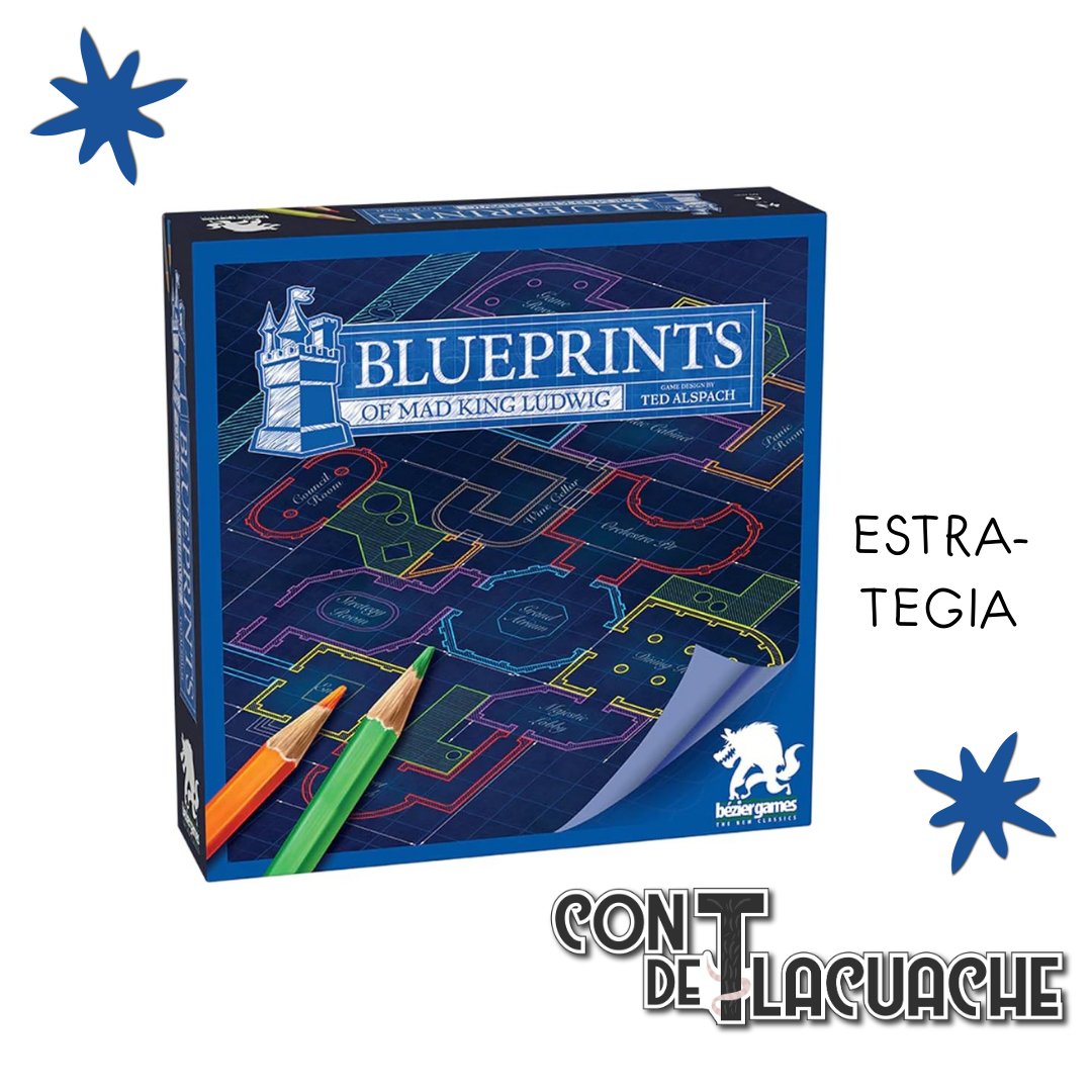 Blueprints of Mad King Ludwig | Bezier Games - Con T de Tlacuache - Con T de Tlacuache