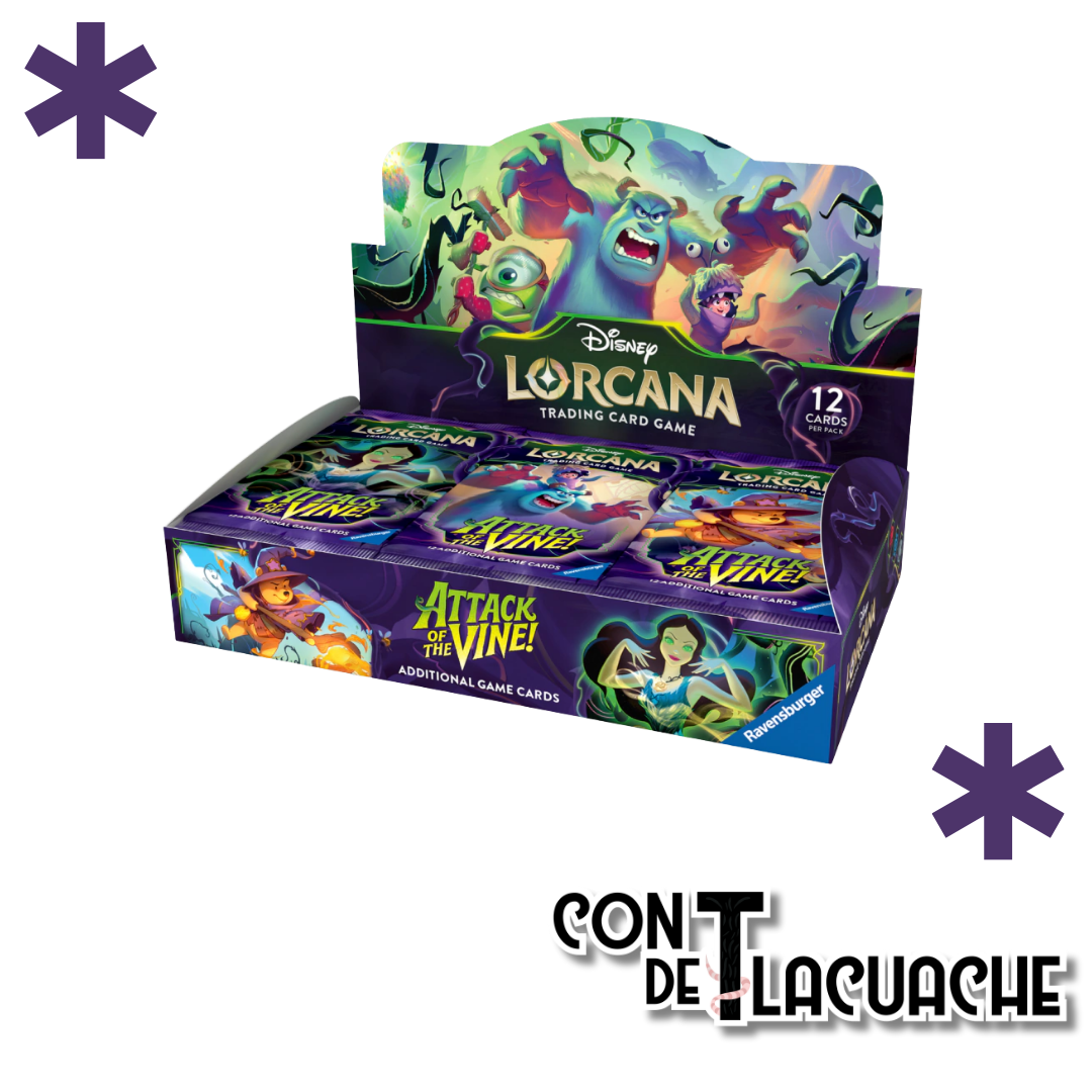 Booster Box Attack of the Vine | Lorcana - Con T de Tlacuache - Ravensburger