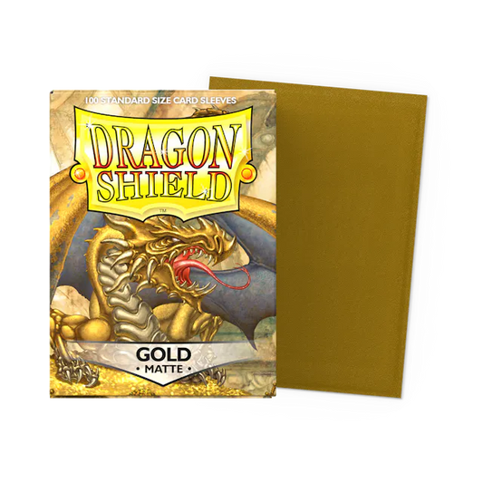 Matte Sleeves - Standard Size "Gold" 100 pz | Dragonshield