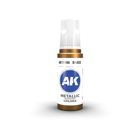 Brass Metallic 17Ml | Ak Interactive - Con T de Tlacuache - AK Interactive