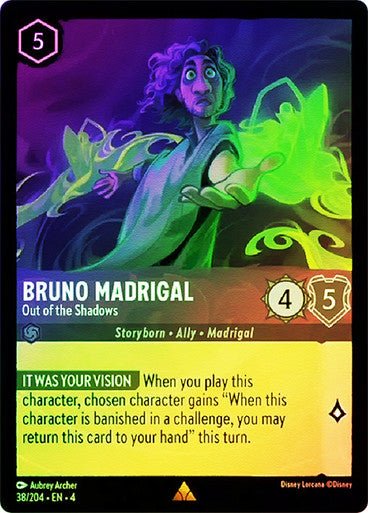 Bruno Madrigal - Out of the Shadows ( Cold Foil ) | Ravesburger - Con T de Tlacuache - Ravensburger