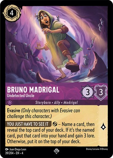 Bruno Madrigal - Undetected Uncle ( Non - foil ) | Ravesburger - Con T de Tlacuache - Ravensburger