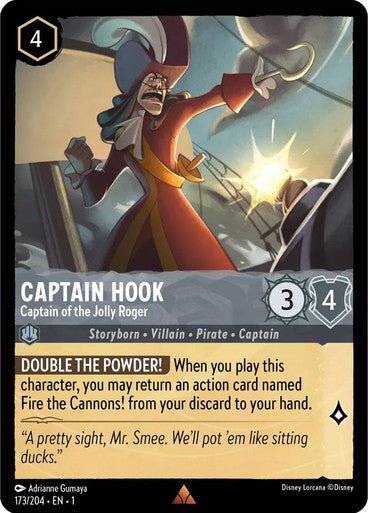 Captain Hook - Captain of the Jolly Roger ( Non - foil ) - Con T de Tlacuache - Ravensburger