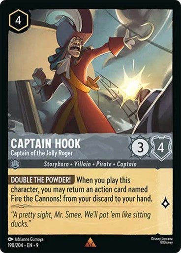 Captain Hook - Captain of the Jolly Roger (Non - foil) - Con T de Tlacuache - Ravensburger