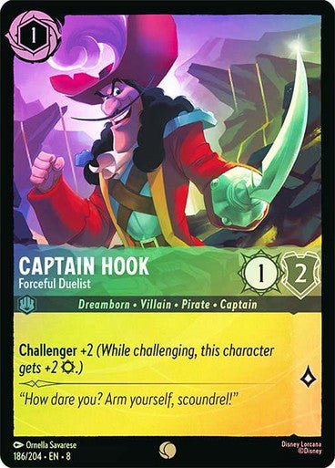 Captain Hook - Forceful Duelist (Cold Foil) - Con T de Tlacuache - Ravensburger